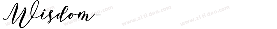Wisdom字体转换