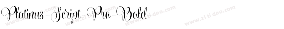 Platinus-Script-Pro-Bold字体转换