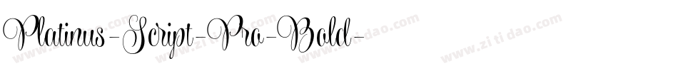 Platinus-Script-Pro-Bold字体转换