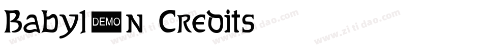 Babylon5Credits字体转换