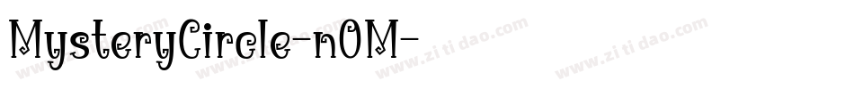 MysteryCircle-nOM字体转换