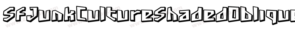 SfJunkCultureShadedOblique-Er4g字体转换