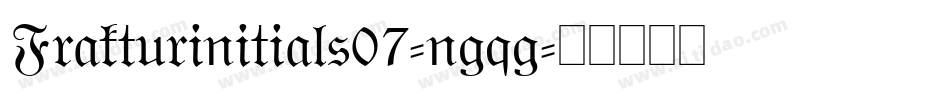 Frakturinitials07-ngqg字体转换