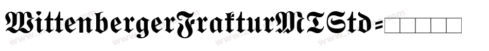 WittenbergerFrakturMTStd字体转换