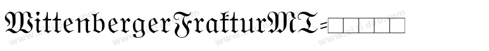 WittenbergerFrakturMT字体转换