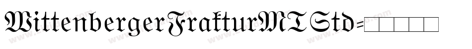 WittenbergerFrakturMTStd字体转换