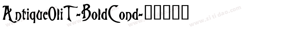AntiqueOliT-BoldCond字体转换