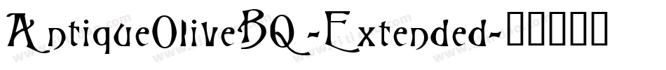 AntiqueOliveBQ-Extended字体转换