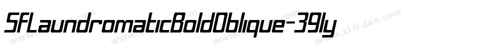 SfLaundromaticBoldOblique-39ly字体转换