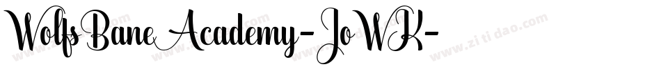 WolfsBaneAcademy-JoWK字体转换