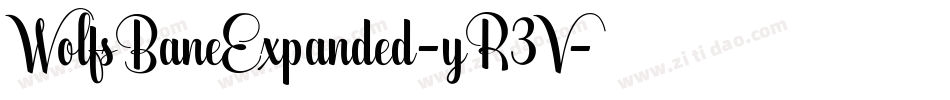 WolfsBaneExpanded-yR3V字体转换