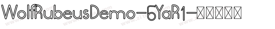 WolfRubeusDemo-6YaR1字体转换