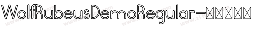 WolfRubeusDemoRegular字体转换