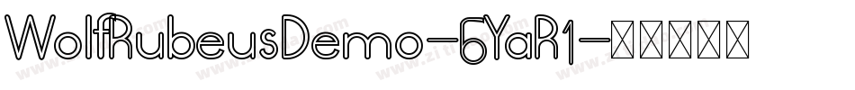 WolfRubeusDemo-6YaR1字体转换