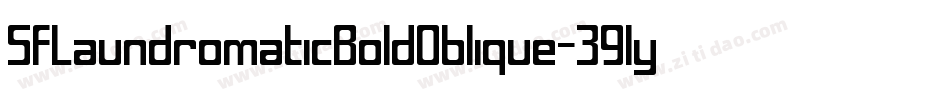 SfLaundromaticBoldOblique-39ly字体转换