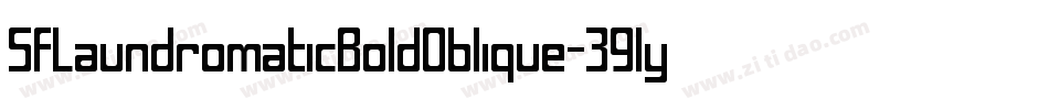 SfLaundromaticBoldOblique-39ly字体转换