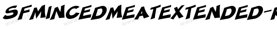 SfMincedMeatExtended-RqAl字体转换