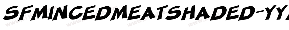 SfMincedMeatShaded-YyA8字体转换