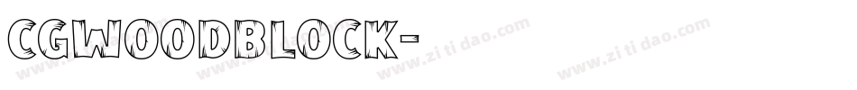 CgWoodBlock字体转换