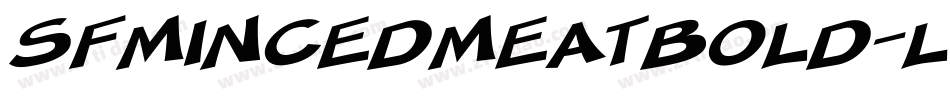 SfMincedMeatBold-l8Pe字体转换