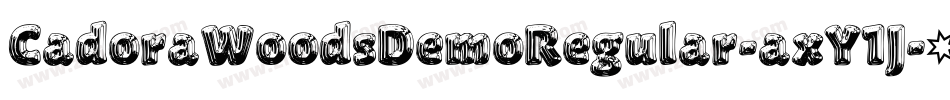 CadoraWoodsDemoRegular-axY1J字体转换
