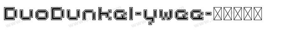 DuoDunkel-ywee字体转换