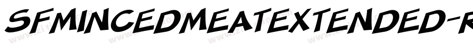 SfMincedMeatExtended-RqAl字体转换