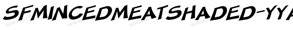 SfMincedMeatShaded-YyA8字体转换