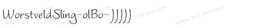 WorstveldSling-olBo字体转换