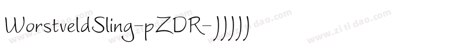 WorstveldSling-pZDR字体转换 WorstveldSling-pZDR字体转换