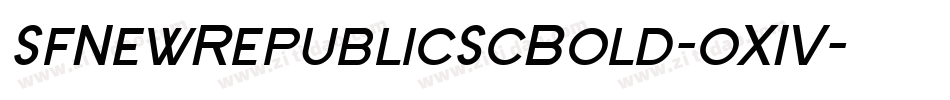 SfNewRepublicScBold-oX1V字体转换 SfNewRepublicScBold-oX1V字体转换