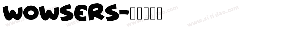 Wowsers字体转换