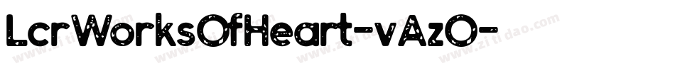 LcrWorksOfHeart-vAzO字体转换