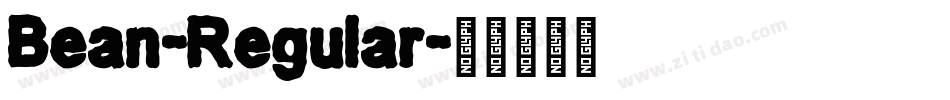 Bean-Regular字体转换