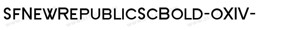 SfNewRepublicScBold-oX1V字体转换 SfNewRepublicScBold-oX1V字体转换