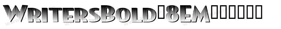 WritersBold-8EM字体转换