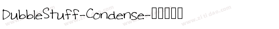 DubbleStuff-Condense字体转换