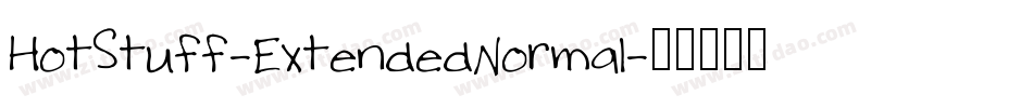 HotStuff-ExtendedNormal字体转换