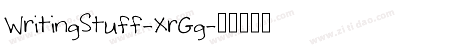 WritingStuff-XrGg字体转换