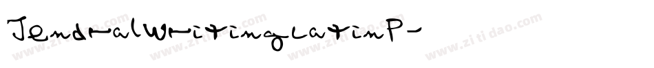 JendralWritingLatinP字体转换