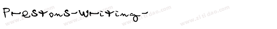 Prestons-Writing字体转换