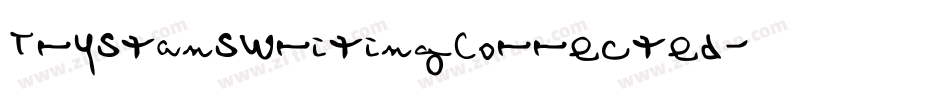 TrystansWritingCorrected字体转换