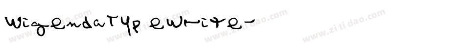 WigendaTypewrite字体转换