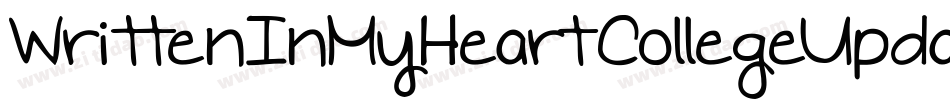 WrittenInMyHeartCollegeUpdated-LqBZ字体转换