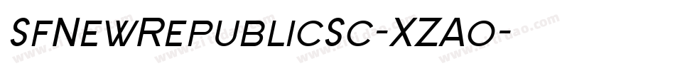 SfNewRepublicSc-XZAo字体转换 SfNewRepublicSc-XZAo字体转换