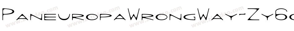 PaneuropaWrongWay-Zy6q字体转换