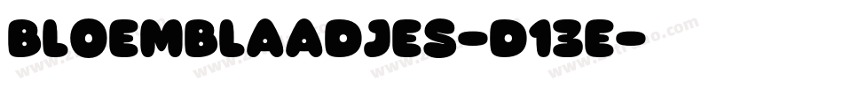 BloemBlaadjes-d13E字体转换