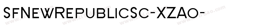 SfNewRepublicSc-XZAo字体转换 SfNewRepublicSc-XZAo字体转换