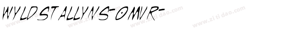 WyldStallyns-0Mvr字体转换