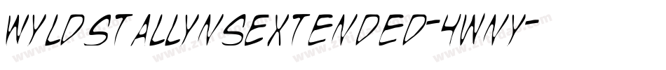 WyldStallynsExtended-4wnY字体转换